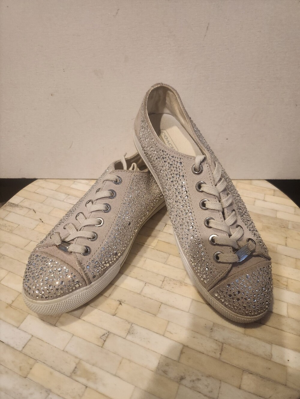Coach low-top sneakers with rhinestones Size 7